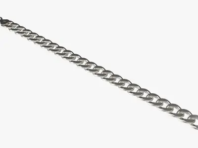 Unlocked chain bracelet 3D model