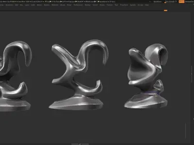 Modern Abstract Decorative sculpture 3d print model 116 3D print model