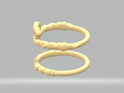  Golden Hoop Ring - Monkey King - Sun Wukong 3D print model