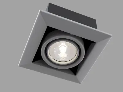 Downlight Metal Modern DL008-2-01-S Maytoni Technical Free 3D model
