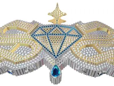 hiphop diamond 3D print model