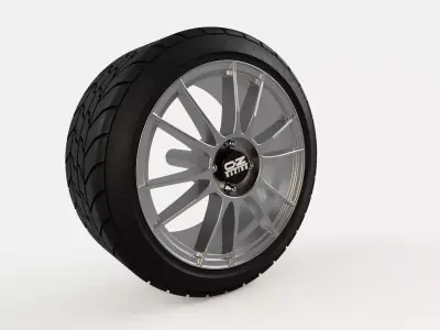 OZ Racing Ultraleggera Wheel Rim with Tire - Resin 3D Print 3D print model
