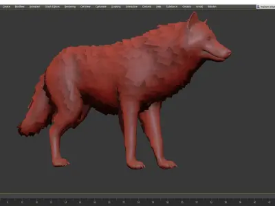 Wolf Realistic 3D model