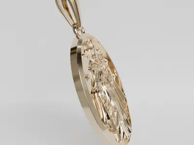 virgin medal 3D print model