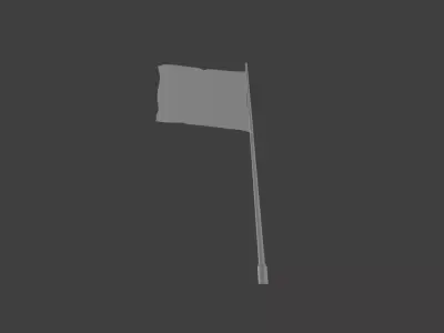Simple Flag Free 3D model