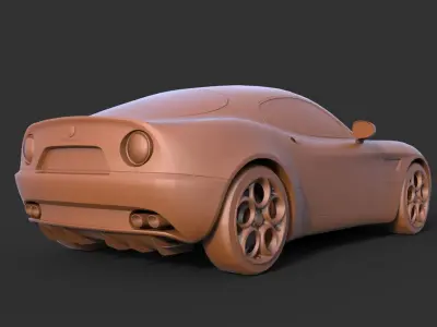 Alfa Romeo 8C Competizione 3D print model