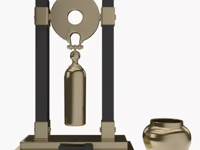 Decorative Bell Low-poly 3D model