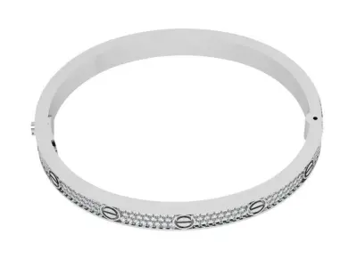 Love Bangle Bracelet 4152 3D print model