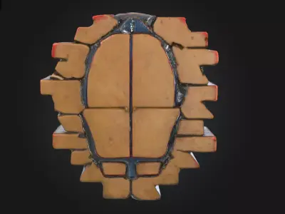 Sinister Brickwall Clown Low-poly 3D model