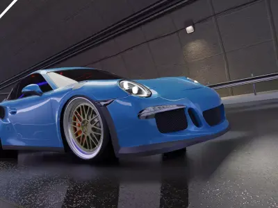 porsche gt3 rs 2016 bbs wheels model 3d model 3D model