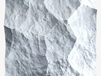 203-RockPanel piece of rock on wall 3D model