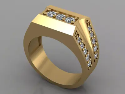 man ring 3D print model