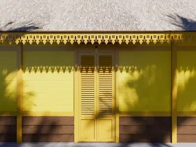 Bath House of the Sambas Sultanate Palace 3D model