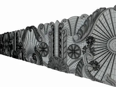 Egyptian molding 3D model