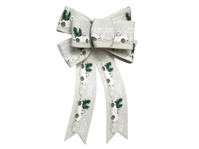 Christmas Bow Ribbon 15 Low-poly 3D model