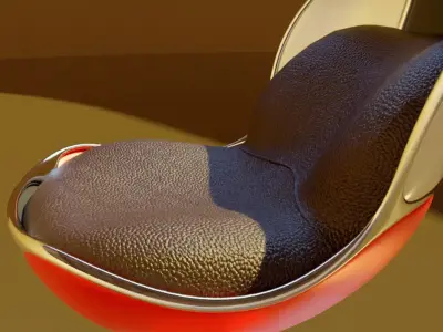 Bar stool retro  3D model