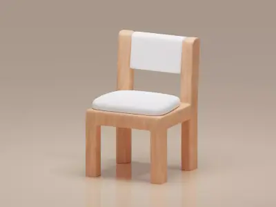 3D cozy chair Free low-poly 3D model purchase