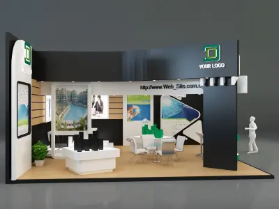 Booth Exhibition Stand a345 3D model