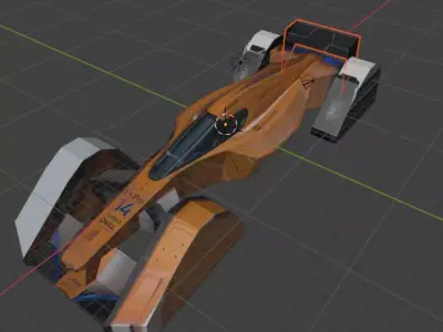 McLaren MP4-X and X2 OBJ models based on keroliver s Open Source 3D model