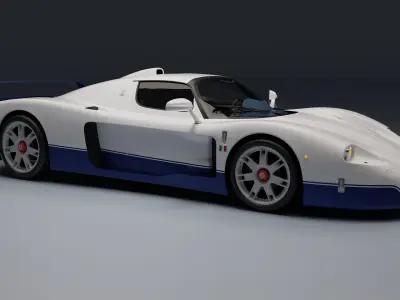Maserati MC12 Low-poly 3D model