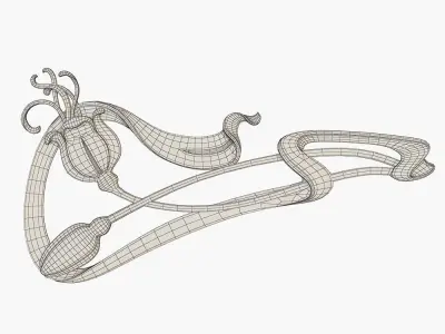 art nouveau decor for cnc 3D model