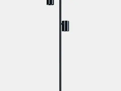NYMANE floor lamp with 3 spotlights Low-poly 3D model
