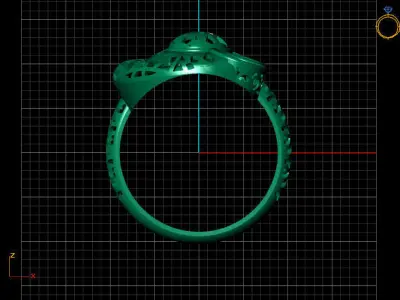 Fancy Womens Rings Plain Rings Ready STL 3DM Models Rings 3D print model 47