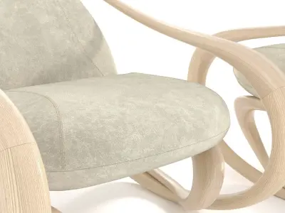 Rocking armchair Move-Lw-LBv 3D model