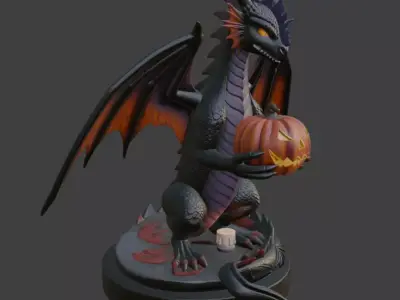Halloween Black Demon 3D Model 3D print model