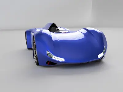 prototype race car 3D model