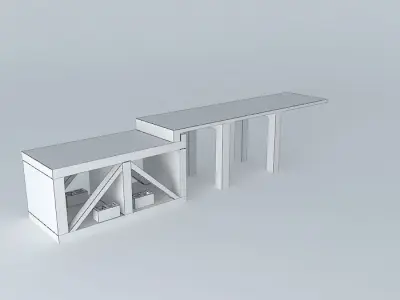Pool deck Free 3D model