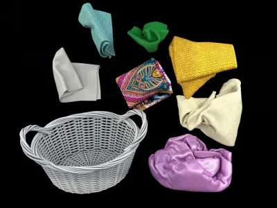 Laundry Basket Free 3D model