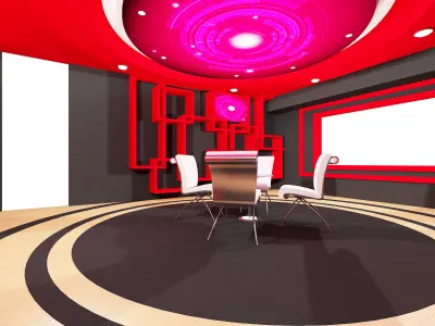 Booth Exhibition Stand a477 3D model