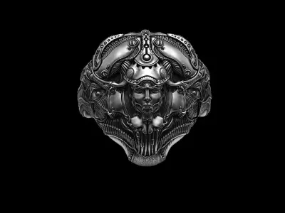 Ring Of Sheen Biomechanics Head 3D printing STL 3D print model  3D print model