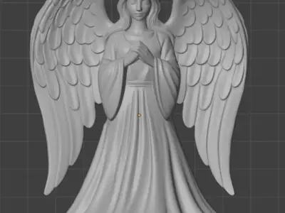 Christmas angel decoration 3D print model