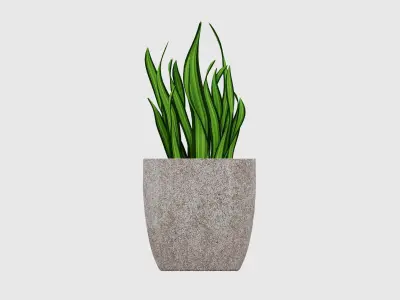 Flowerpot Free low-poly 3D model