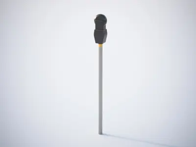 Basic parking meter 3D model