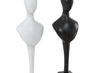 Abstract Female Mannequin AFELLOW H1055 3D model