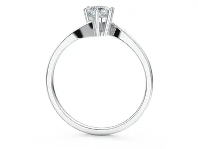 Ring with one gemstone Free 3D model purchase