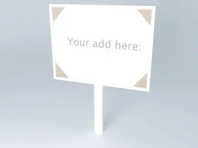 A Billboard your add here sign Free 3D model
