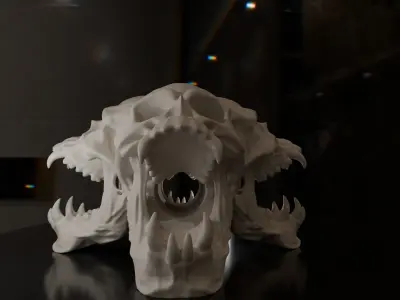 The Skull Gate For tiny rock pets 3D print model