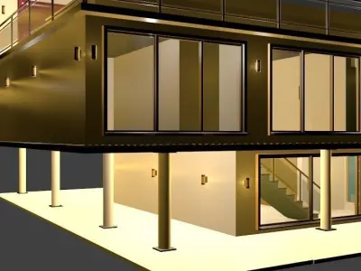 Luxury Modern House 3D model
