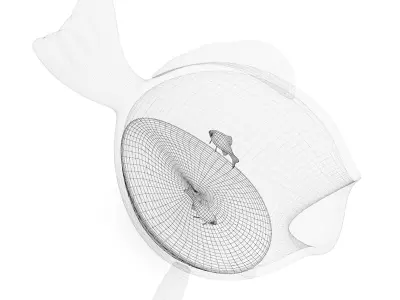 Fish-shape Aquarium 3D model