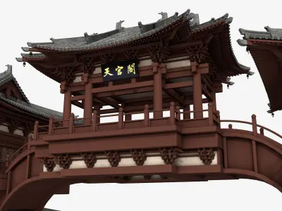 Chinese pavilion 3D model
