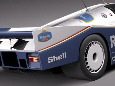 Porsche 962 1984-1991 3D model