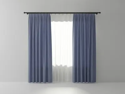 Curtains 01 collection 1 3D model