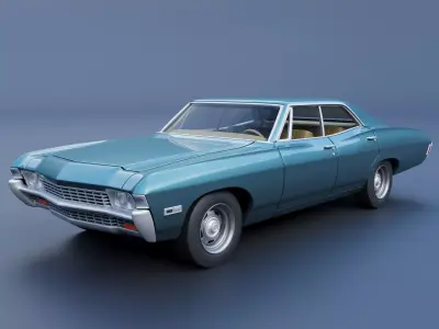 Chevrolet Impala 4 Door 1968  3D print model