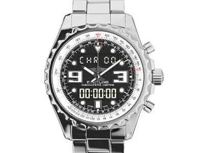 Breitling Chronospace Watch 3D model