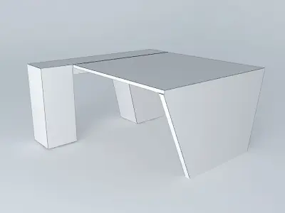 Architect set desk Free 3D model