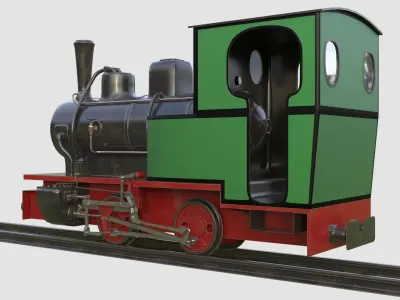 Steam locomotive 3D model by e1413